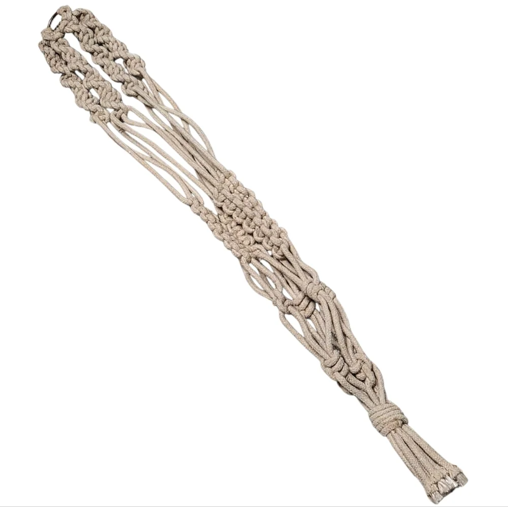 Handmade Cream Macramé Plant Hanger